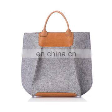 Fashionable Customization Ladies Portable Large Felt Tote Bags photo-3