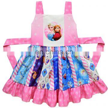 Kids Girls Anna Aisha SleevelessTwirl Dress Sashes Dress Toddler Girls Summer Princess Dress Boutique Milk Silk Party Clothes