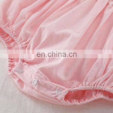 2020 Summer Flower Embroidery Baby Girls Bodysuits