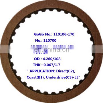 Transmission Friction Plate Kit For VOLVO/OPEL AW50-40LE/LN gearbox repair clutches 281700A-170/281704-160/281700-170/281702-170