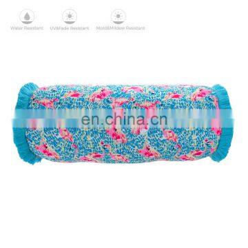Home Garden Decorative Durable High Quality Tropical Flamingo Print Boudoir Pillow Outdoor for Bench photo-4