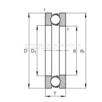 Bore Diameter (mm) SKF 51100 thrust-ball-bearings