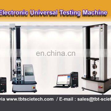 Uniaxial Universal testing machines UTM do stretch, bend and compress test with extensometer