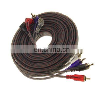 New Arrival 4RCA Male To 4RCA Male Twisted Pair Audio Video RCA Cable