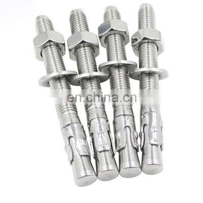 Stainless steel m10 m16 m24 expansion wedge anchor bolt