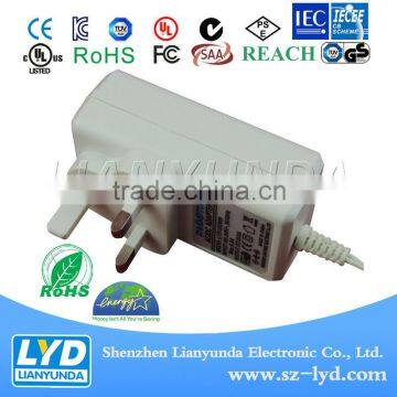 For cctv camera system adapter Black/white 12V 1A power adapter supply china alibaba with ROHS CE GS PSE certification