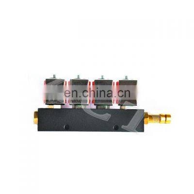 12months warranty common rail injector black coil 3ohm 4cylinders lpg injector rail for auto