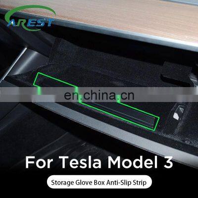 For Tesla Model 3 2021 Anti-Slip Strip Car Central Box ABS Glove Box Car Accessories Storage Box for Tesla Model 3/Y Dropship