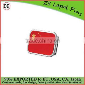 Custom quality China Flag Belt Buckle