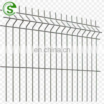 3D curved welded wire mesh panel fence/top quality peach post fence/manufacture production fence