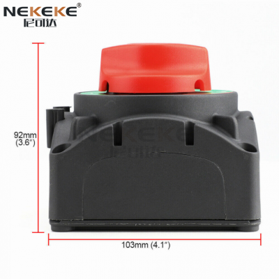 Dual Battery Selector Switch Disconnect for Marine Boat Rv Vehicles 1-2-Both-Off photo-4