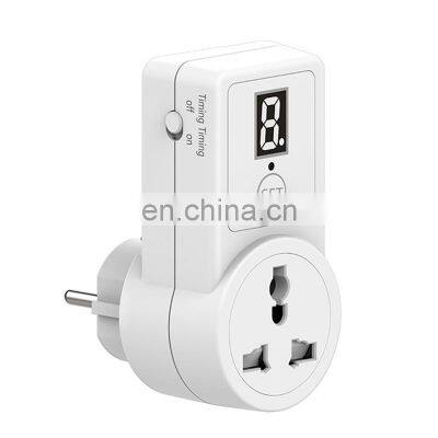 Digital Countdown Timer Switch Universal Socket Plug-in Time Control Phone Battery Electric Car Charge Electric EU Plug 10A photo-3