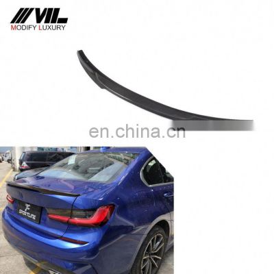 M4 Style Carbon Fiber Car Trunk Spoiler for BMW G20 330i M340i Sedan 2019-2020