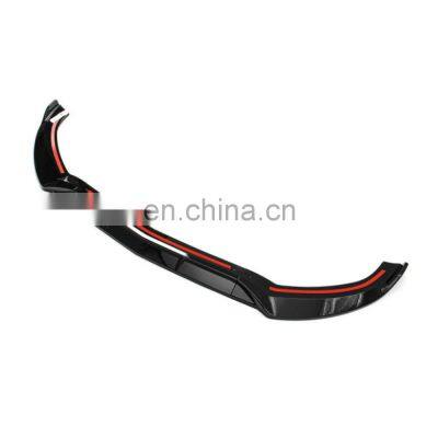 Glossy Black Painted Front Lip Bumper Lip for Mercedes Benz C-Class W205 C43 C250 C300 C350 2015-2018 photo-2