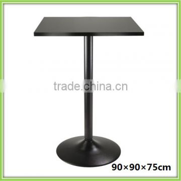 Modern New Design Black Wood Square Dining Table Model