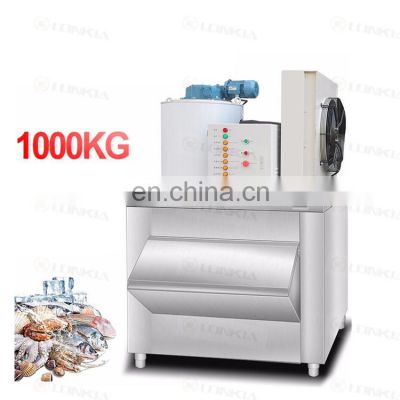 Flake Ice Machine Manufacturer China 800kg/Day Industrial Flake Ice Maker For Seafood Keeping