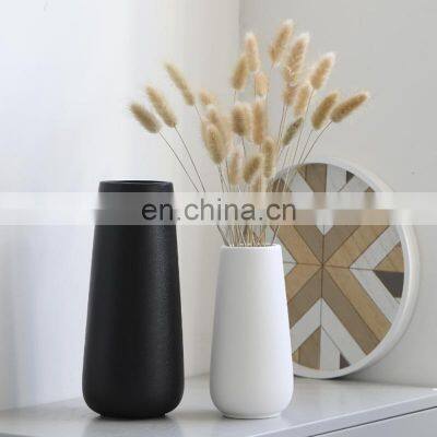 luxury large modern nordic style white and black ceramic porcelain flower vases for home decor wedding