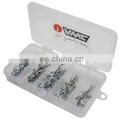 Amazon 3* Strong Fishing Hook Combo Treble Strengthened Hooks 30pcs/set 40pcs/set 9626 VMC Hook Kit photo-4