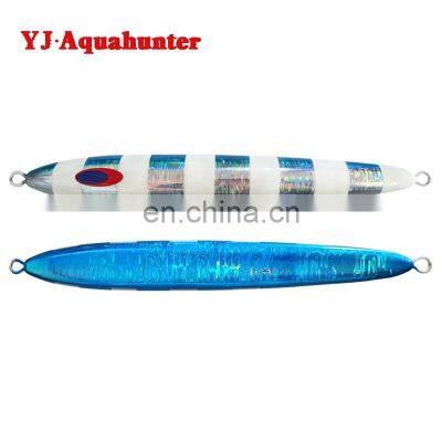 slow jigging lure metal fishing lure  glow stripe 750g metal jig lure