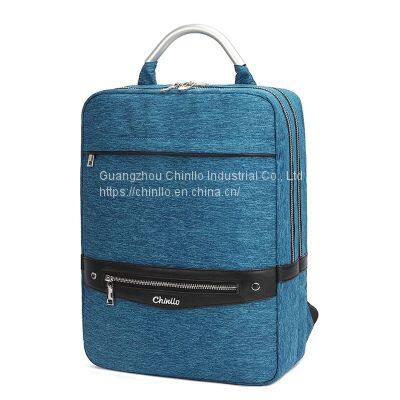 Fashion Zipper Men's Backpacks College Wind Student Backpacks Environmental Protection Material Handbags Custom Logo CLG18-158 photo-4