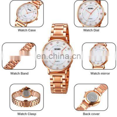Skmei Brand Watches 1840 Waterproof Rose Gold Women Stainless Steel Lady Watch photo-4