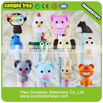 Wooden Pencil With Cartoon Animal Eraser photo-3