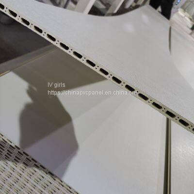 Bamboo Wood Fiber Integrated Wallboard PVC Panel Decorative Board Made in China photo-5