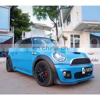 Wholesale PP Plastic Body Kit for MINI Cooper R56 Change to JCW Style Include Front Rear Bumper Assembly and Side Skirt