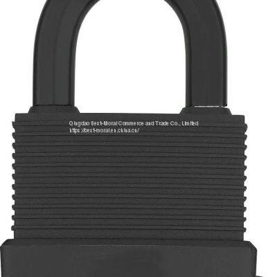 colorful waterproof cover laminated padlock with galvanized or nickel plated finish