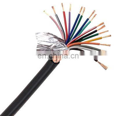 Black Pvc Sheath 300V Shielded Wire Od10.9 Equipment Power Signal Control Cable 328Foot