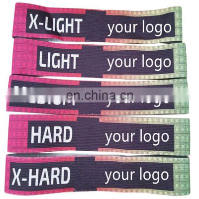 Custom Pattern Print Booty Bands Fabric Resistance Bands for Legs and Butt Cloth Hip Bands