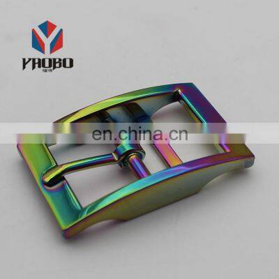 Metal Rainbow Color Buckles Wholesale Belt Buckle Custom Adjustable Metal Pin Belt Waist For Belts photo-3