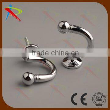 High Quality curtain tie back hooks with screw metal tassel holder