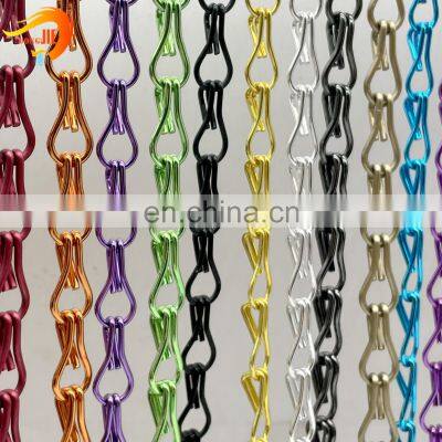 Aluminum Colorful Double Hook Chain Door Curtain Chain for Partition photo-2