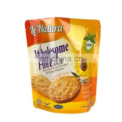 Custom Design Printed Stand up Aluminium Foil Snack Packaging Bag Food Grade photo-5