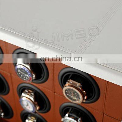 JIMBO High-End Home Safe Intelligent Anti-Theft Fingerprint Safe Private Custom Leather Safe Jewelry Watch Winder Safe Cabinet photo-5