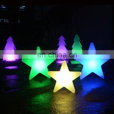 star sky led lights /event party glowing plastic star /tree/snow led outdoor Christmas solar lights outdoor