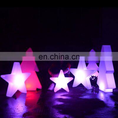 Christmas light sweater/wireless festival party decorative mini lighted plastic led stand Christmas light star/tree/snow lamp