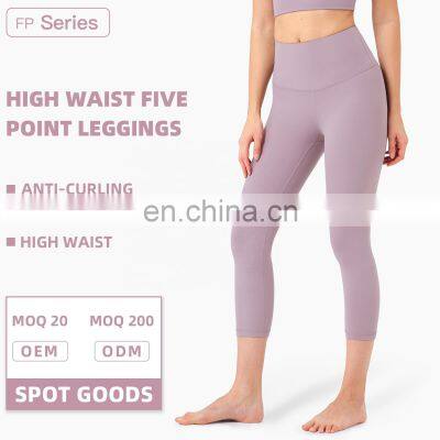 High Support Yoga Pants Leggings Sport Down Capri Leggings Workout Two Mile Wear