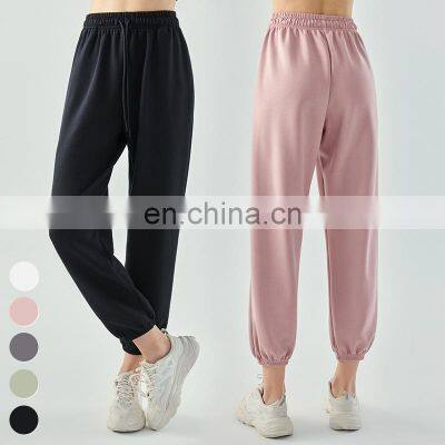 Ladies Running Drawstring Jogging Pants With Pockets Wholesale Workout Yoga Wear Custom Logo Casual Joggers Women Jogger Pants
