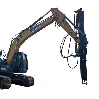 Excavator modified down the hole drilling rig, excavator modified slope support drilling rig, reasonable design, easy operation