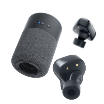 2 In 1 Earbud Speaker Bt Wireless Earphone High Resolution Portable Earbuds Soundbox Combo With Lanyard Outdoor Design