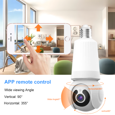 Ringsee Outdoor WiFi Light Bulb Security Camera 3MP Indoor Two‑way Audio Surveillance HD Night Vision