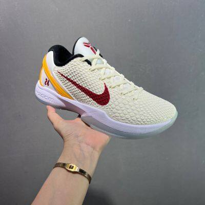 NK Zoom Kobe 6 Protro Kobe 6th GenerationZoom Turbo Air Cushion Rear Palm EVA Cushioning Running Shoes Basketball Sports Men's and Women's Shoes
