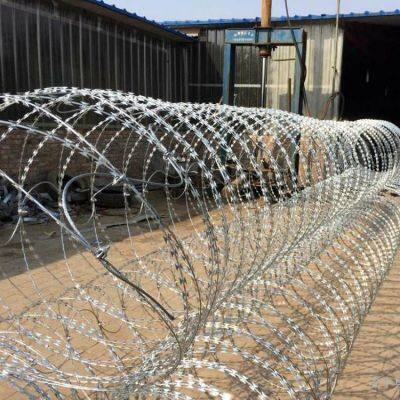 Hot-Dipped Galvanized or PVC Coated Concertina Razor Wire for Durable Fencing photo-1