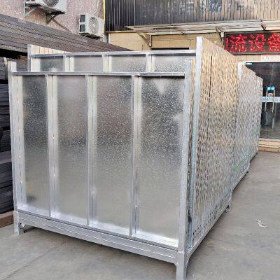 Складываемая стальная паллетная коробка с усиленными углами для повышения эффективности склада