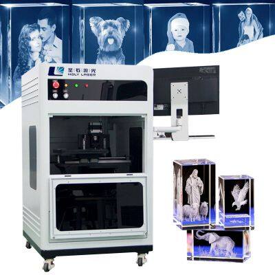 Holy Laser CNC 3D Printer Высокоэффективная внутристроечная гравировочная машина для кристалла, стекла и акрила 532нм AI LAS DXF Фото-кубок