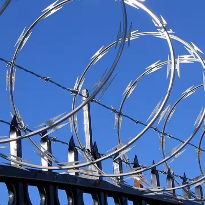 Razor Wire/cone-belly Razor Wire, Suitable for Security Fencing/galvanized Wire Mesh photo-2