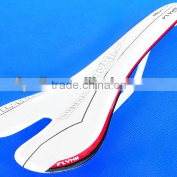 FLYXII Full Carbon Glossy Road MTB Mountain Bike Seat Saddle White FLX-SD-005