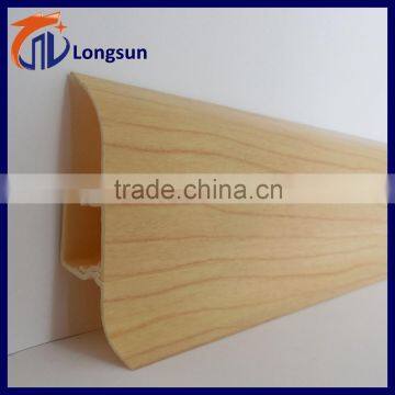 Different sizes skirting baseboard pvc molding types